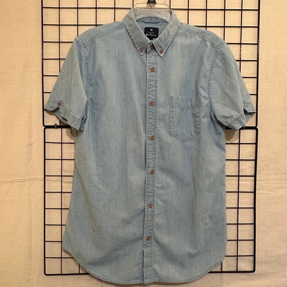 Ben Sherman Slim Denim Button Down Shirt